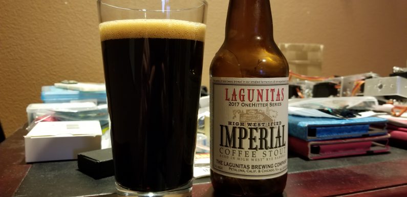 Lagunitas High West-ified Imperial Coffee Stout<span class='yasr-stars-title-average'><div class='yasr-stars-title yasr-rater-stars'
                           id='yasr-overall-rating-rater-89a862ec39820'
                           data-rating='1.4'
                           data-rater-starsize='16'>
                       </div></span>